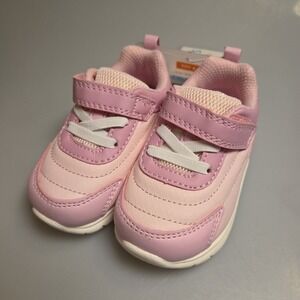 Carter's Baby Girl Pink Sneakers With Breathable Mesh Size 4